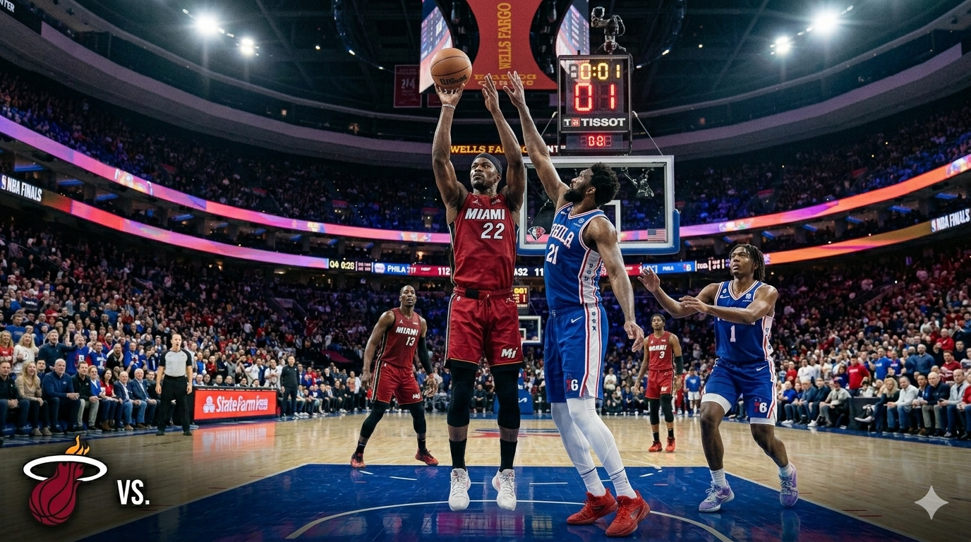miami heat vs 76ers match player stats