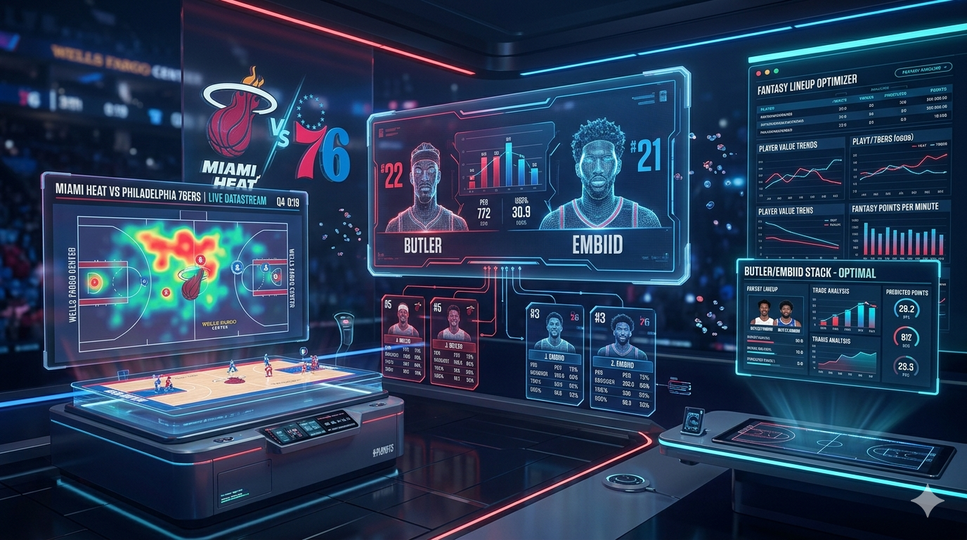 miami heat vs 76ers match player stats